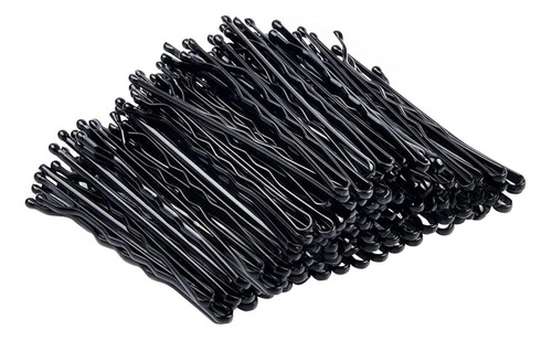 100 Horquillas De Pelo De Metal Negro, Kit De Horquillas De 