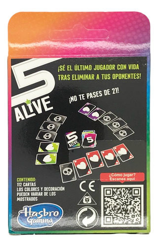 Juego De Cartas 5 Alive - Juego De Mesa