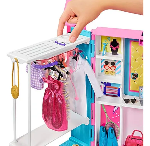 Armario Toy Closet Barbie Dream Con Muñeca Barbie Y Más De 2