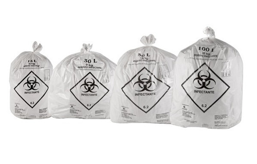 Imagem 3 de 3 de Sacos De Lixo Infectante Hospitalar 50 Litros 100 Unidades