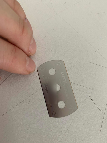 Lâmina De Refile - Aço Inox C/fio De Titânio - 10 Unidades