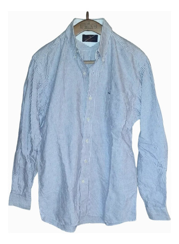 Camisa A Rayas Julio Zelman 100 % Algodon Talle M (Usado)
