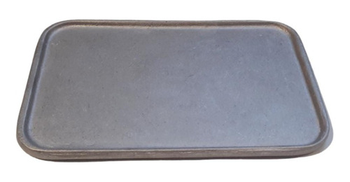 Bandeja Plato Brasero 24 X 15 Cm Fundicion Aluminio