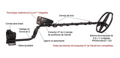 Detector De Metales Y Tesoros Garrett At Max Envío Gratis