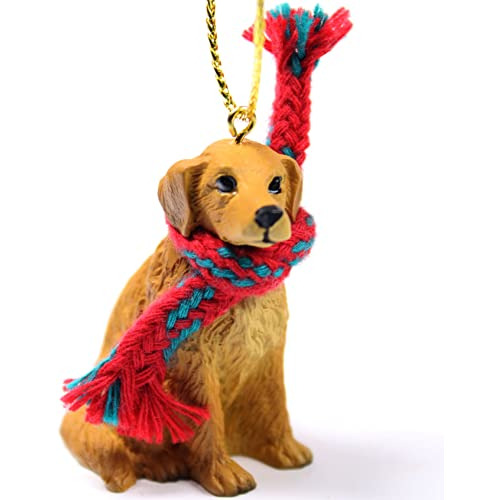 Adorno Navideño Miniatura Golden Retriever