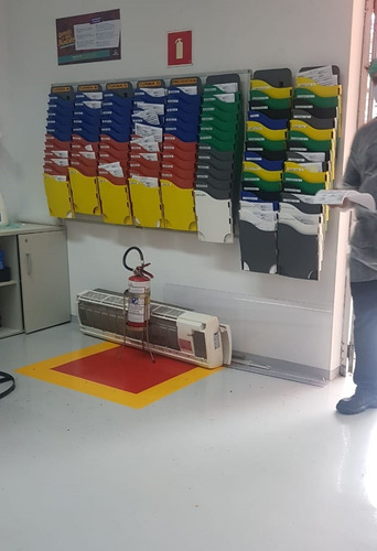 Organizador A4 Parede - Kit Com 3 Escaninhos A4 Verticais