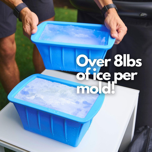 Molde De Silicona Extra Grande Cubo De Hielo Funda Silicona