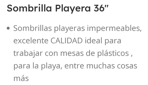 Sombrilla Playera 36