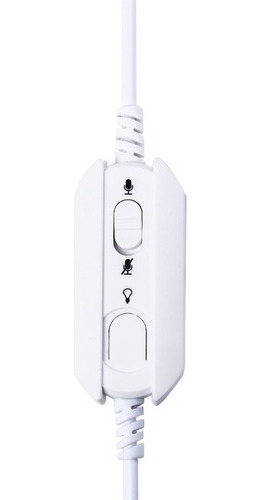 Auriculares Gamer Vsg Gemini Blanco Rosa Rgb Pc Microfono