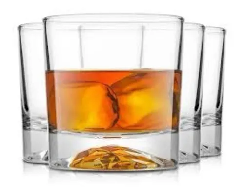 Set 6 Vasos 340cc Manhatan Vidrio Whiskey Base Dura Cuotas Sin Interés