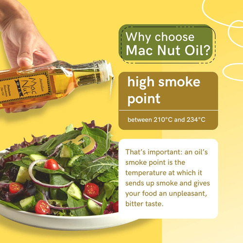 Mac Nut - Aceite Puro De Nuez De Macadamia Prensado En Frío