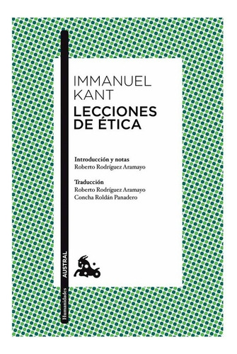 Libro Fisico Original Lecciones De Ética.  Kant, Immanuel ·