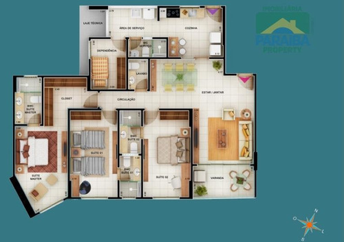 Imagem 8 de 8 de Apartamento Luxo À Venda - Altiplano Cabo Branco - João Pessoa - Pb - Ap0635