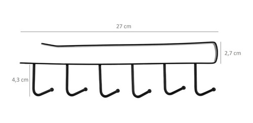 Imagen 4 de 10 de Organizador Colgador De Paños Tazas Utensilios Ollas Cocina