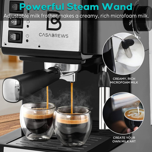 Máquina De Café Espresso Varita Espumadora De Leche Y...