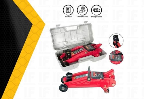 Macaco Hidraulico 2 Ton Universal Tipo Jacarezinho C/ Maleta