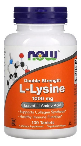L-lisina Lysine 1000mg - Unidad a $650
