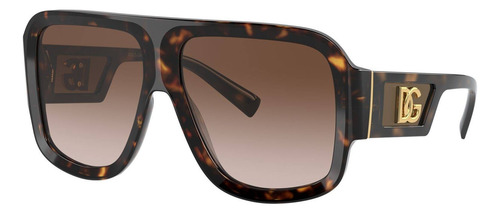 Lentes Sol Dolce & Gabbana Dg4401 Oversized Square Italy 58
