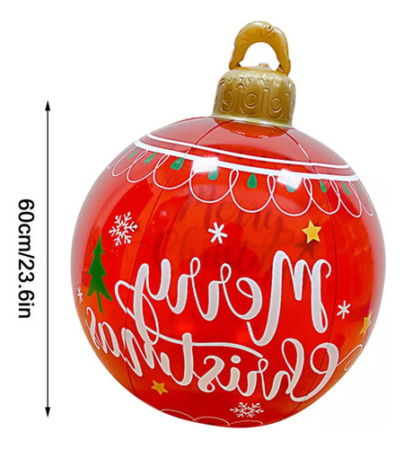 Bola De Navidad Inflable Con Decoración Ligera
