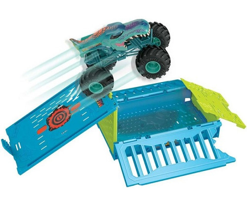 Caja amortiguadora Mattel Mega-Wrex Monster Trucks de Hot Wheels