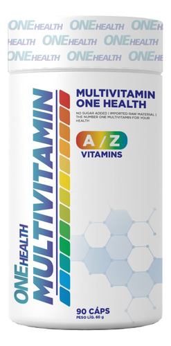 Multivitaminico One Health Pote 90 Cápsulas Sabor Sem Sabor