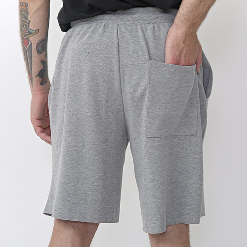 Bermuda Algodón Rústico Hombre Cara Cruz Jeans Con Bordado