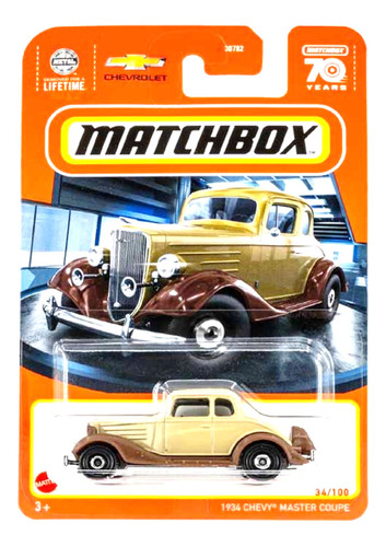 Matchbox Chevrolet Coupé 1934 Clasico Original Coleccion