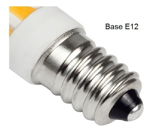 Imagem 3 de 4 de Kit 5 Lâmpadas Led Filamento 4w E12