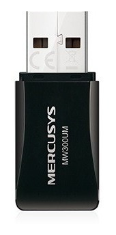 Imagen 2 de 4 de Adaptador Usb Wifi Mercusys Mw300um N300mbps