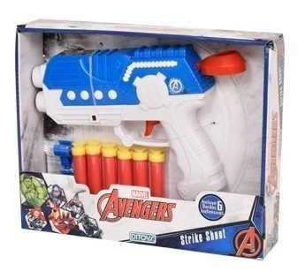 Avengers Pistola Strike Shoot Dardos Original Ditoys