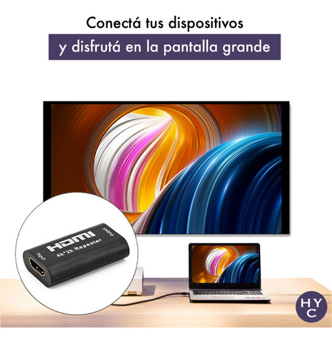 Imagen 7 de 10 de Extensor Alargue Hdmi Directo 40 Metros 4k 2k