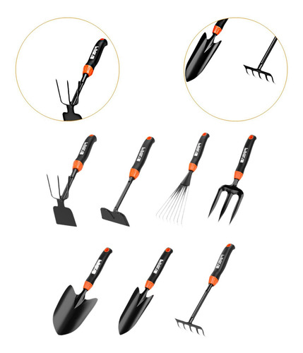 Kit De Herramientas De Jardinería Kit De Llana 7 Piezas