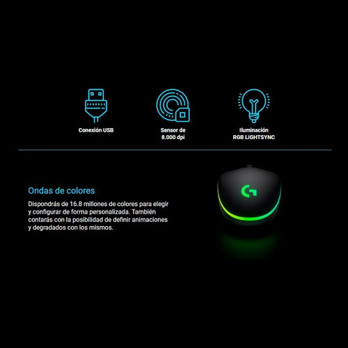 Mouse Gamer Logitech G203 Rgb Lyghtsync