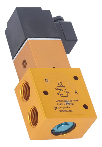 Electroválvula De 3 Vías, 2 Posiciones, G1/2 Pulgadas, Guía