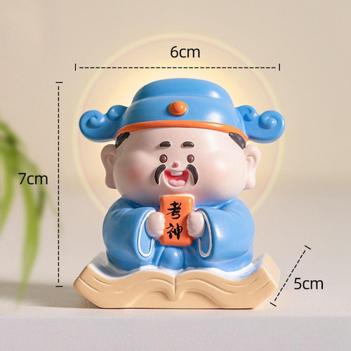 Dios Chino Figura Escultura De Escritorio Portátil De Mesa
