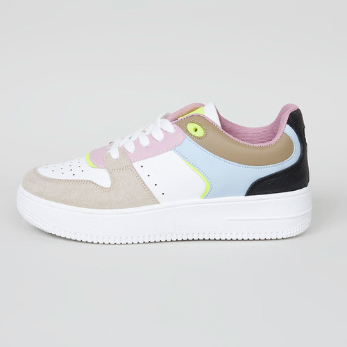 Imagen 2 de 4 de Zapatilla Plataforma Caña Baja Blanco - Mujer Corona
