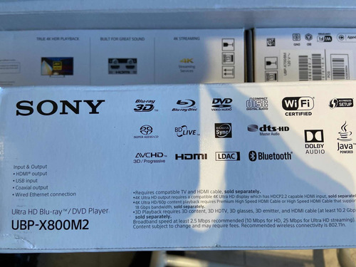 Imagen 8 de 9 de Reproductor Blu-ray Ultra Hd 4k Sony Ubp X800m2