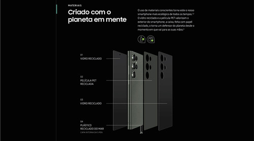 Samsung Galaxy S23 Ultra 5G Dual Chip 512 GB 12 GB RAM cor preto - Excelente (Recondicionado)