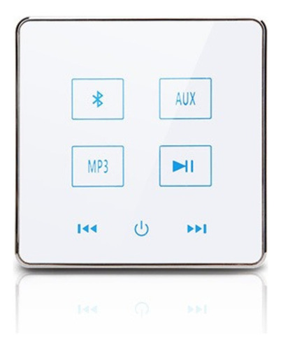 Amplificador De Parede Bluetooth 40w P Home E Som Ambiente Cor Branco