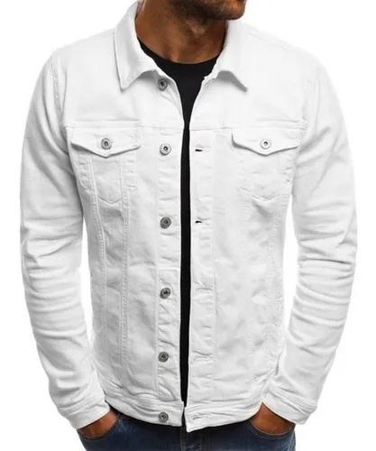 Chaqueta Jean Blanca Hombre Chaquetas Abrigos