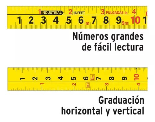  Reglas de cinta TRUPER FX-5M Pro-Lock™ de 16 pies (16.4 ft) :  Industrial y Científico