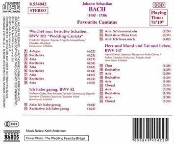 Bach Favourite Cantatas Usa Import Cd