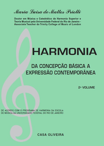 Harmonia - Da Concepção à Expressão - 2º Volume, de Priolli, Maria Luisa de Mattos. Editora Irmãos Vitale Editores Ltda,Casa Oliveira, capa mole em português, 2021