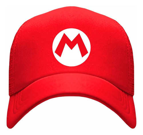 Gorra Camionera Mario Bros Diseños Trucker Roja Cachucha