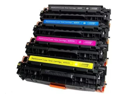 Kit Toner 414a Sem Chip 6 Bk 4 Cy 4 Mg 4 Yl