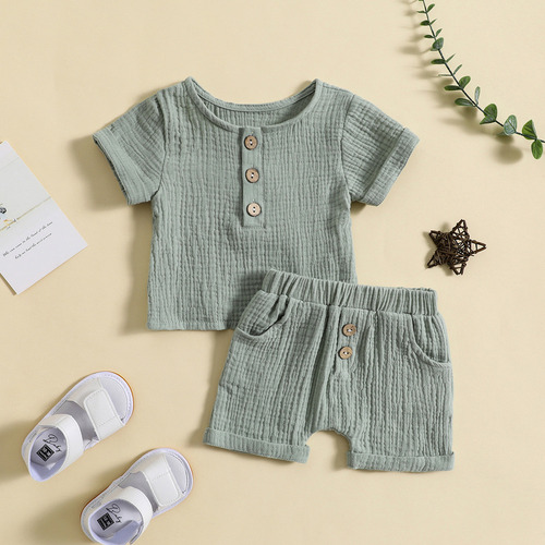 Camiseta De Verano De Algodón Y Lino, Pantalones Cortos Para