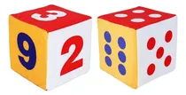 Comprar ' 2 Uds Dados Gigantes De Puntos De Números Coloridos Dados