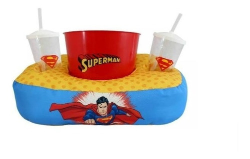 Kit Pipoca Com Almofada Superman