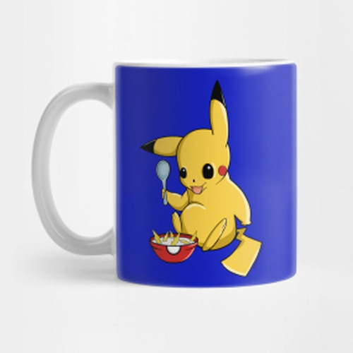 Taza De Ceramica Bichos Pikachu Pokemon Modelo O 6