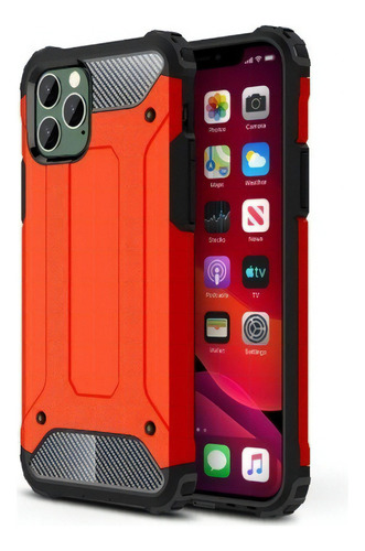 Capa Armor Anti Impacto vermelho com design iphone 11 pro 5.8" de 1 unidade